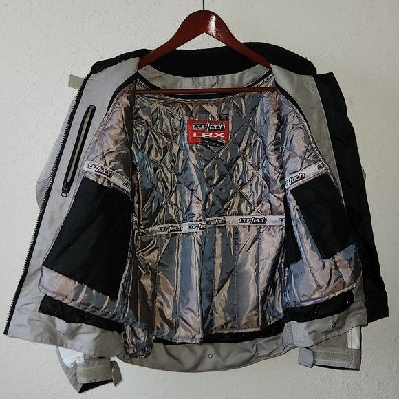 Cortech Womens Motorcycle Jacket Waterproof Insulated Gray White M - Picture 5 of 5